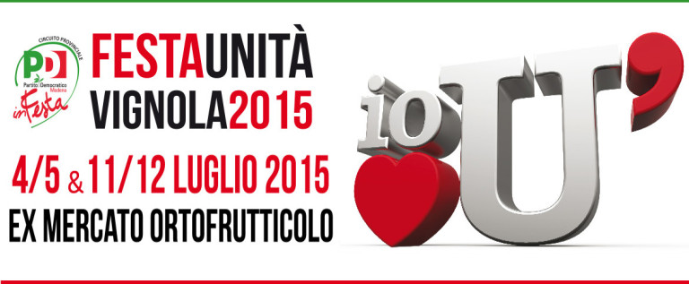 Pd Vignola, Festa de l’Unità all’ex mercato il 4-5 e l’11-12 luglio