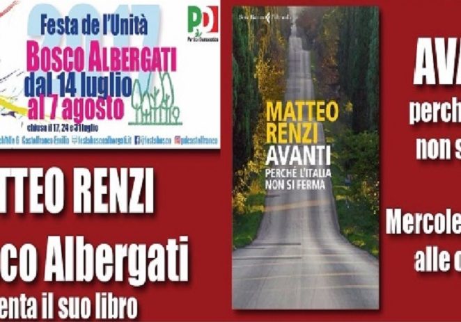 Bosco Albergati, incontro con il segretario nazionale Pd Renzi