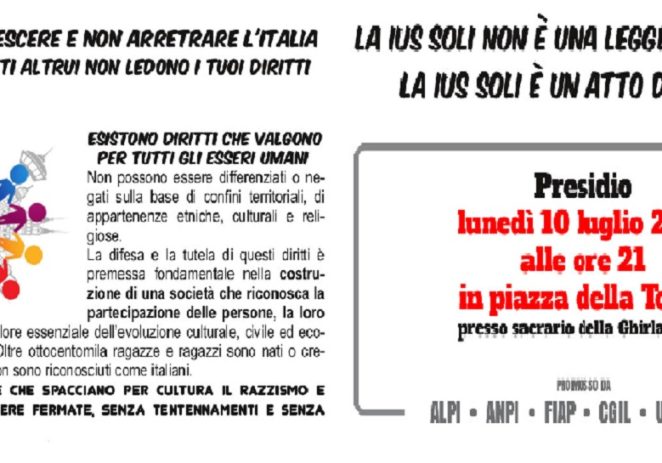Ius soli, Lucia Bursi “Aderiamo al presidio di lunedì sera in piazza Torre”