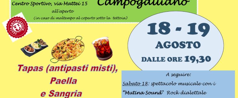 Campogalliano, sabato e domenica delle Cene d’Agosto con il Pd