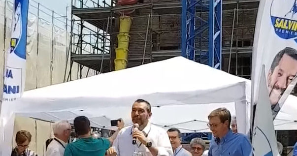 San Felice, Pd “Il “civico” Goldoni come primo atto sul palco con Salvini”