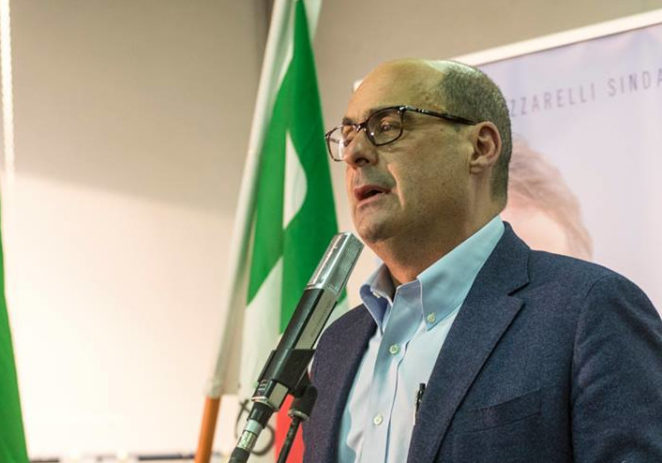 Il segretario Nicola Zingaretti venerdì 3 luglio alla Festa della città