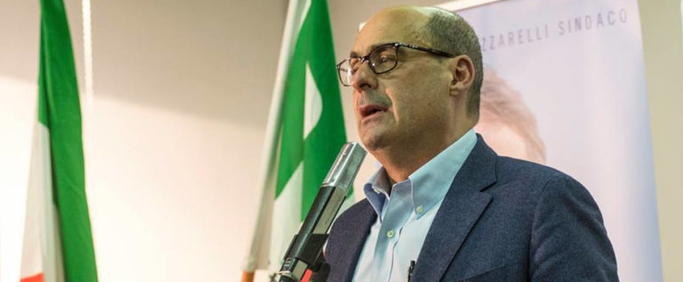 Il segretario Nicola Zingaretti venerdì 3 luglio alla Festa della città
