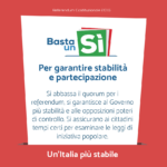 Cartolina - Un'Italia più stabile